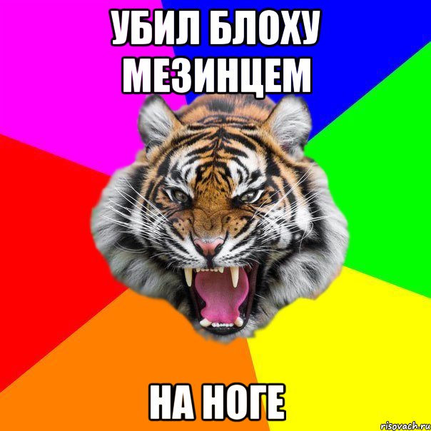 Убил блоху мезинцем на ноге