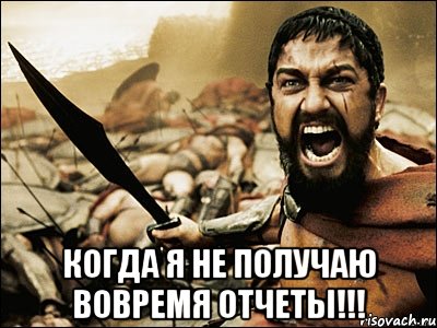  когда я не получаю вовремя отчеты!!!, Мем Это Спарта