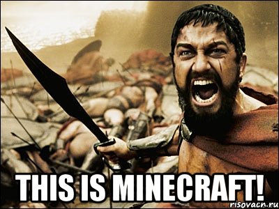  This is minecraft!, Мем Это Спарта