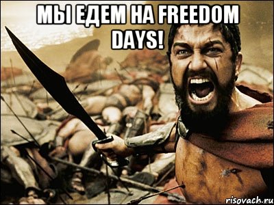 Мы едем на Freedom Days! , Мем Это Спарта