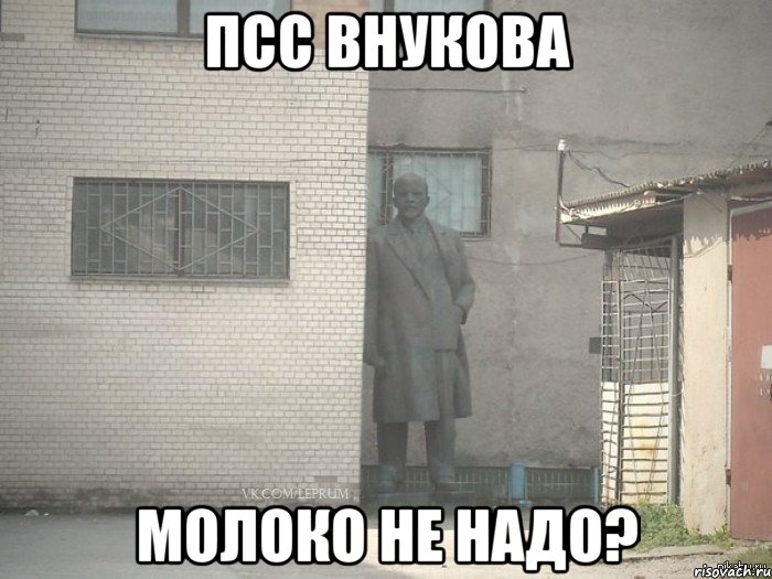 псс внукова молоко не надо?, Мем  Ленин за углом (пс, парень)