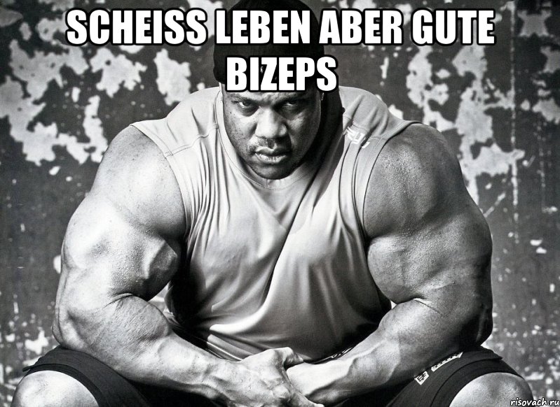 Scheiss Leben aber gute Bizeps , Мем фил