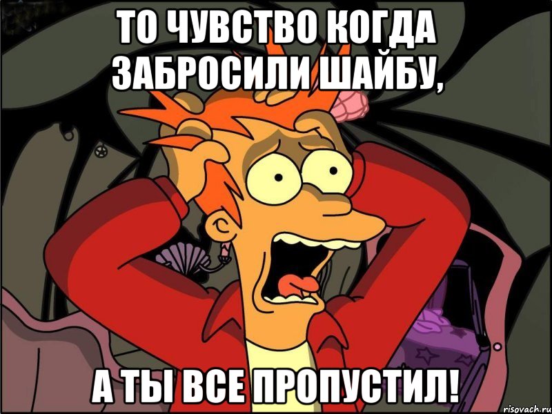 То чувство когда забросили шайбу, а ты все пропустил!, Мем Фрай в панике