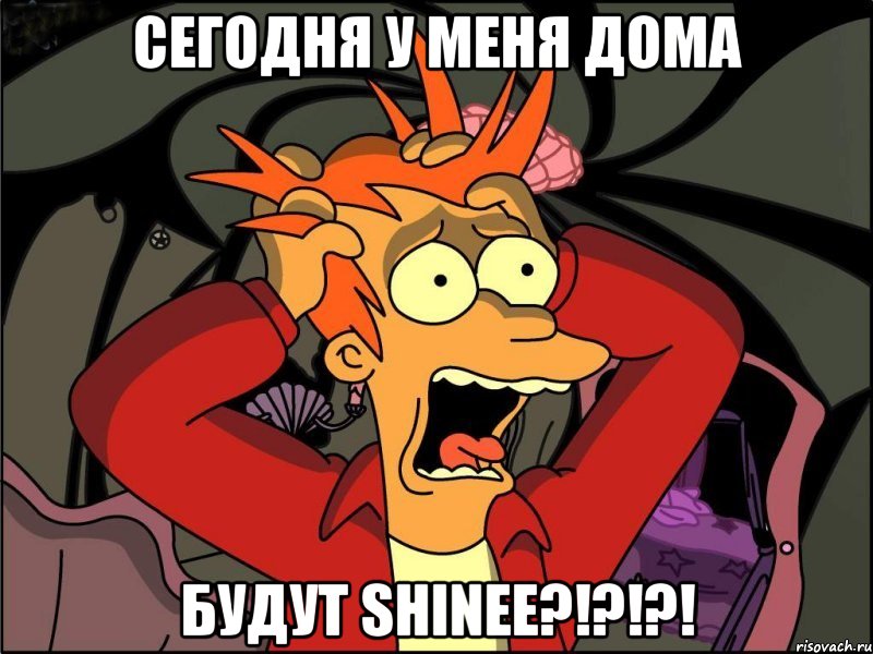 Сегодня у меня дома будут SHINee?!?!?!, Мем Фрай в панике