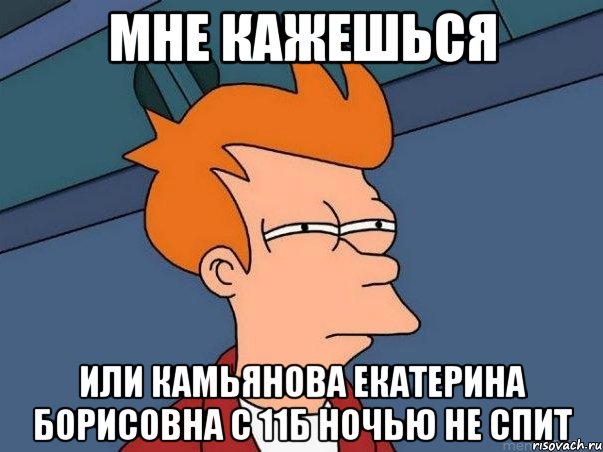 Мне кажешься Или Камьянова Екатерина Борисовна с 11Б ночью не спит, Мем  Фрай (мне кажется или)