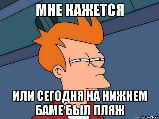 мне кажется или сегодня на нижнем баме был пляж, Мем  Фрай (мне кажется или)