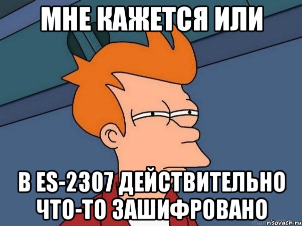 мне кажется или в es-2307 действительно что-то зашифровано, Мем  Фрай (мне кажется или)