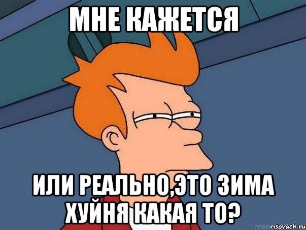 мне кажется или реально,это зима хуйня какая то?, Мем  Фрай (мне кажется или)