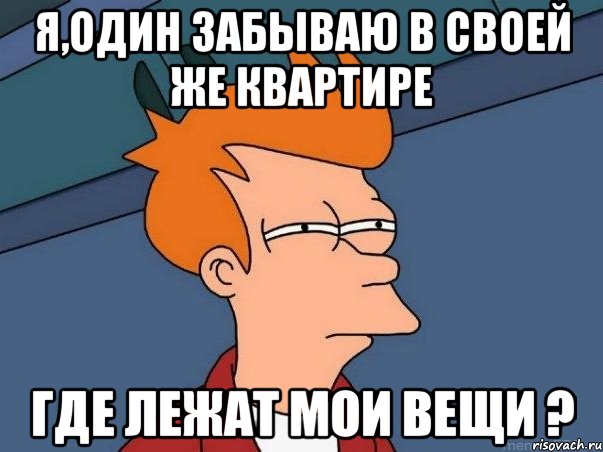 Я,один забываю в своей же квартире где лежат мои вещи ?, Мем  Фрай (мне кажется или)