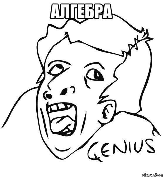 алгебра , Мем  Genius