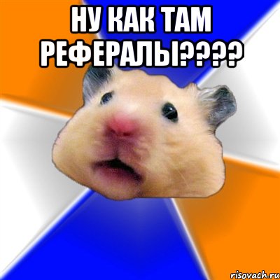 ну как там рефералы???? , Мем Хомяк