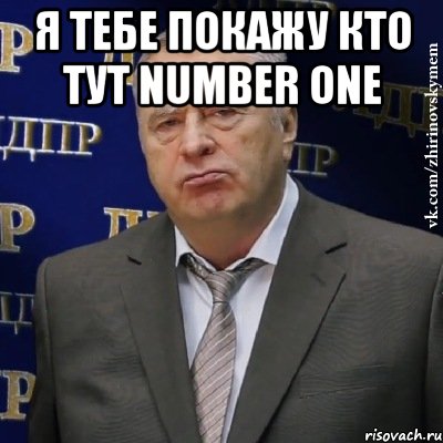 Я тебе покажу кто тут number one , Мем Хватит это терпеть (Жириновский)