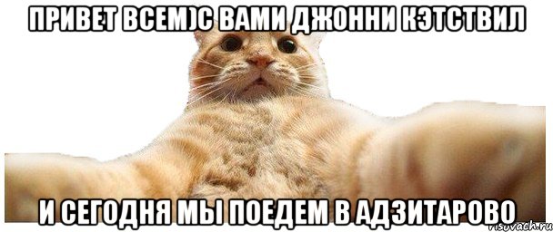 Привет всем)С вами Джонни Кэтствил и сегодня мы поедем в Адзитарово, Мем   Кэтсвилл