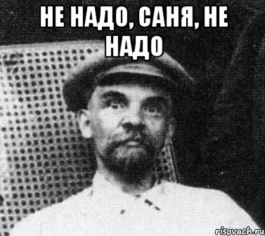 Не надо, саня, не надо , Мем   Ленин удивлен