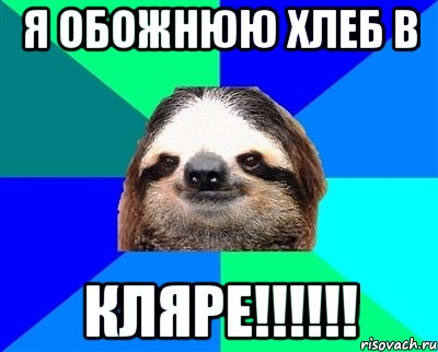 я обожнюю хлеб в КЛЯРЕ!!!!!!, Мем Ленивец