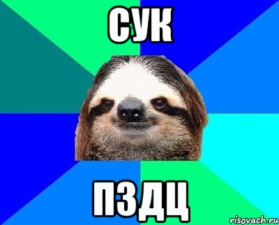 сук пздц, Мем Ленивец