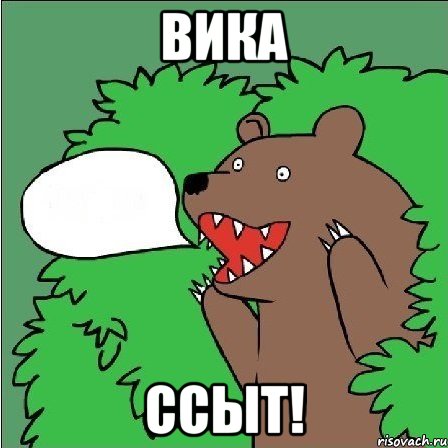 вика ссыт!, Мем Медведь-шлюха