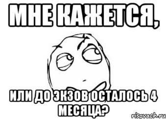 Мне кажется, Или до экзов осталось 4 месяца?, Мем Мне кажется или