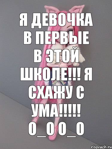 я девочка в первые в этой школе!!! я схажу с ума!!!!! о_О О_о, Комикс монстер хай новая ученица