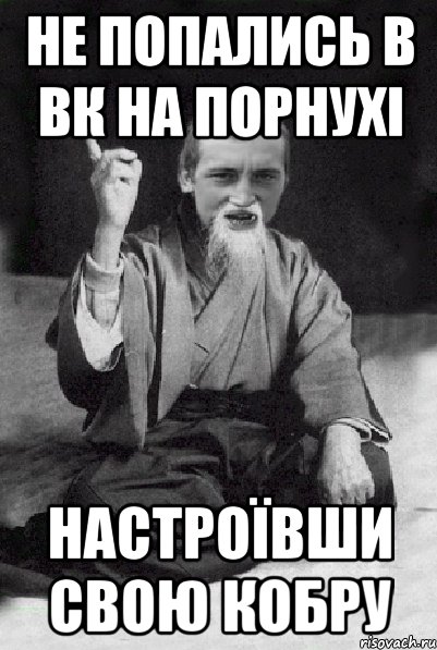 Не попались в вк на порнухі настроївши свою кобру, Мем Мудрий паца