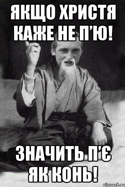 Якщо Христя каже не п’ю! Значить п’є як конь!, Мем Мудрий паца