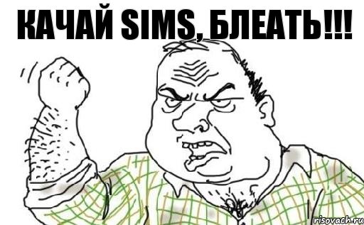 КАЧАЙ SIMS, БЛЕАТЬ!!!, Комикс Мужик блеать