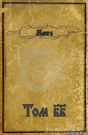 Манга Том II, Комикс обложка книги