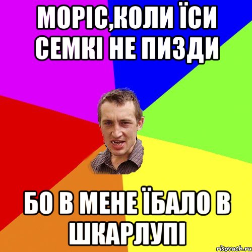 Моріс,коли їси семкі не пизди бо в мене їбало в шкарлупі, Мем Чоткий паца