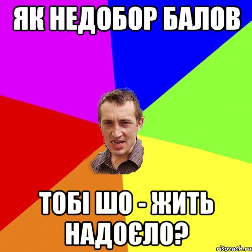 як недобор балов тобі шо - жить надоєло?, Мем Чоткий паца