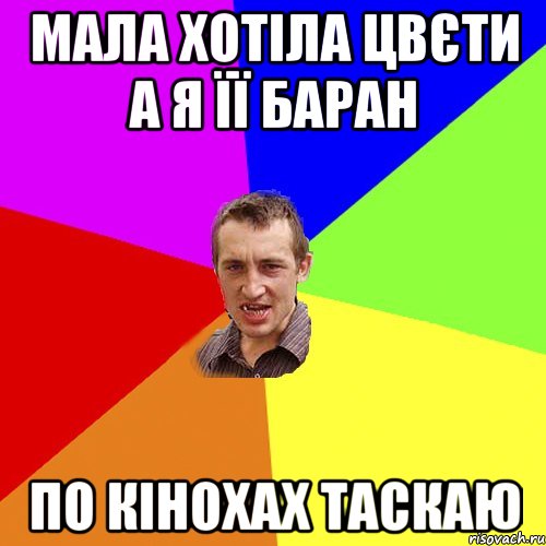 Мала хотіла цвєти а я її баран по кінохах таскаю, Мем Чоткий паца