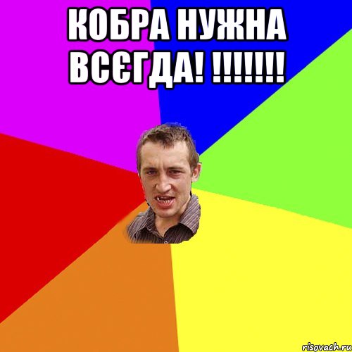 Кобра нужна всЄгда! !!!!!!! , Мем Чоткий паца