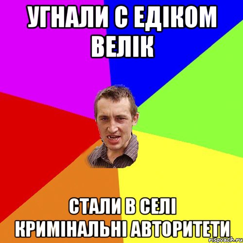 Угнали с Едіком велік Стали в селі кримінальні авторитети, Мем Чоткий паца