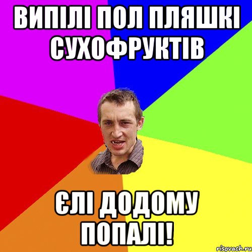 випілі пол пляшкі сухофруктів єлі додому попалі!, Мем Чоткий паца