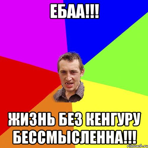 ЕБАА!!! ЖИЗНЬ БЕЗ КЕНГУРУ БЕССМЫСЛЕННА!!!, Мем Чоткий паца