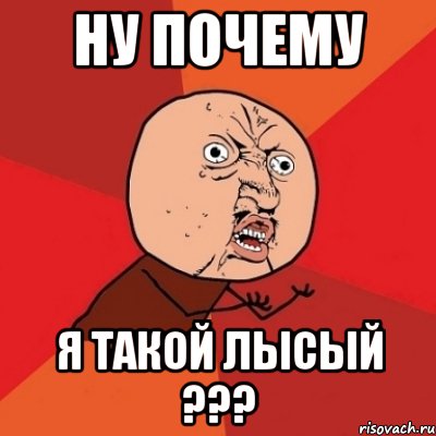 НУ ПОЧЕМУ Я ТАКОЙ ЛЫСЫЙ ???, Мем Почему