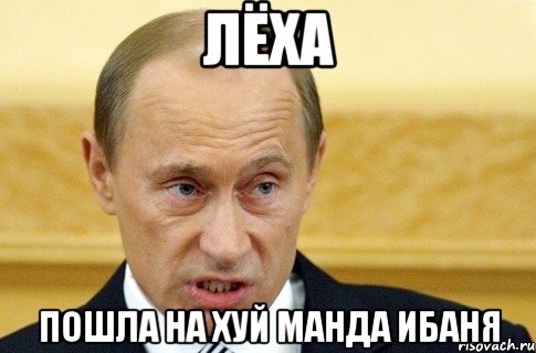 лёха пошла на хуй манда ибаня, Мем путин