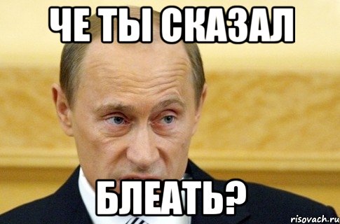 Че ты сказал блеать?, Мем путин