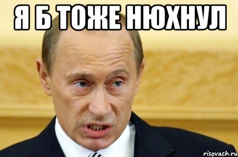 я б тоже нюхнул , Мем путин