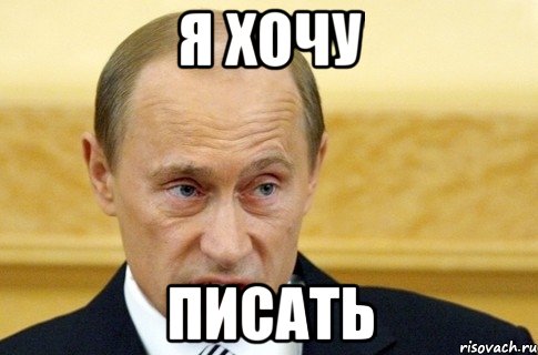 я хочу писать, Мем путин