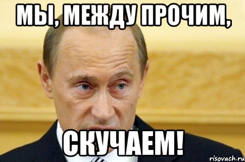 мы, между прочим, скучаем!, Мем путин