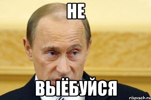 не выёбуйся, Мем путин