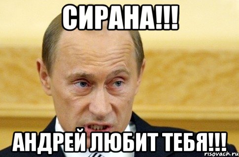 Сирана!!! Андрей любит тебя!!!, Мем путин