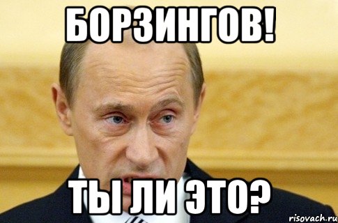 Борзингов! Ты ли это?, Мем путин