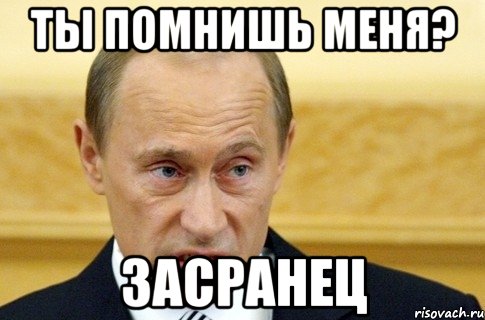 ты помнишь меня? Засранец, Мем путин