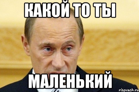 какой то ты маленький, Мем путин