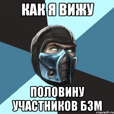 Как я вижу половину участников БЗМ, Мем Саб-Зиро