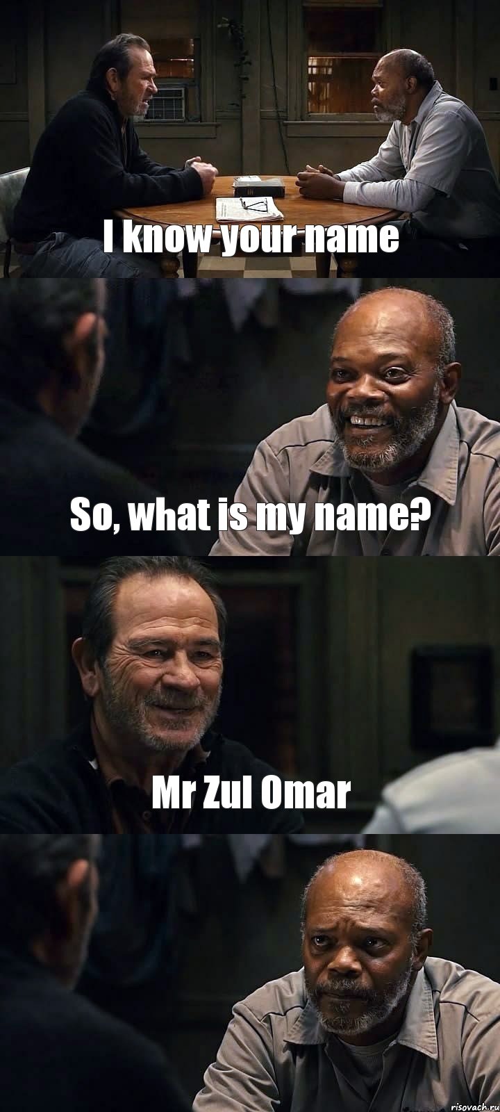 I know your name So, what is my name? Mr Zul Omar , Комикс The Sunset Limited