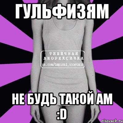 Гульфизям Не будь такой ам :D, Мем Типичная анорексичка