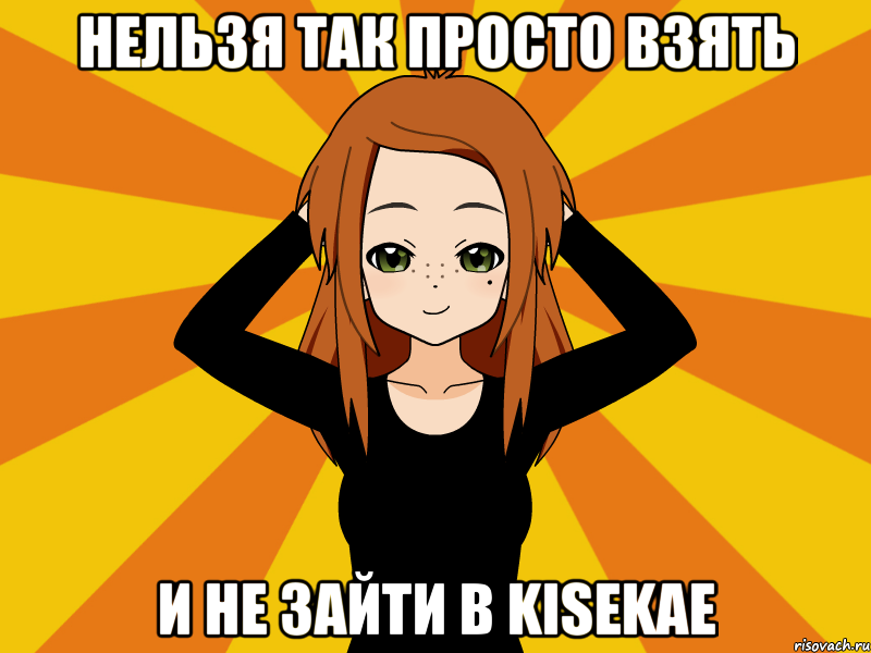 нельзя так просто взять и не зайти в kisekae