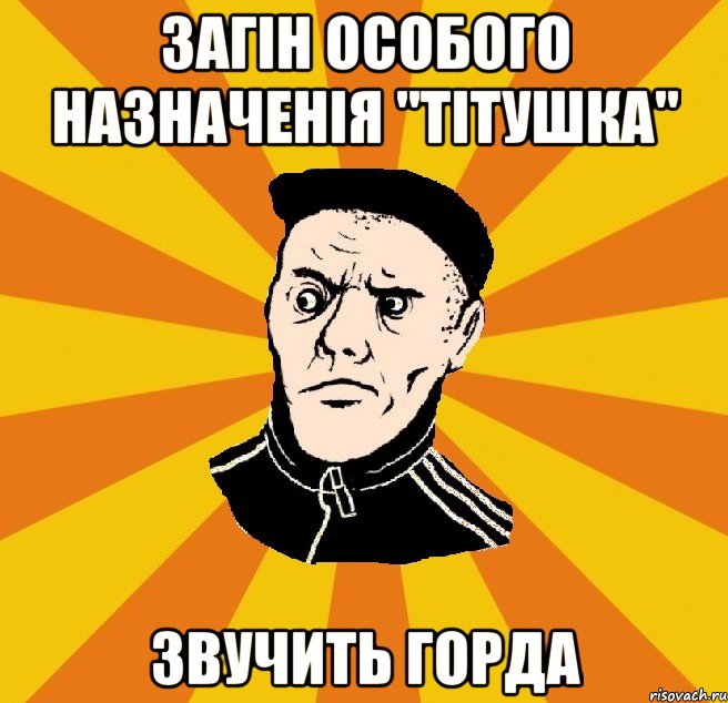 Загін особого назначенія "Тітушка" Звучить горда, Мем Типовий Титушка